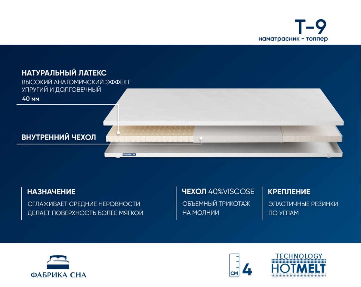 Топпер Т-9 70х200