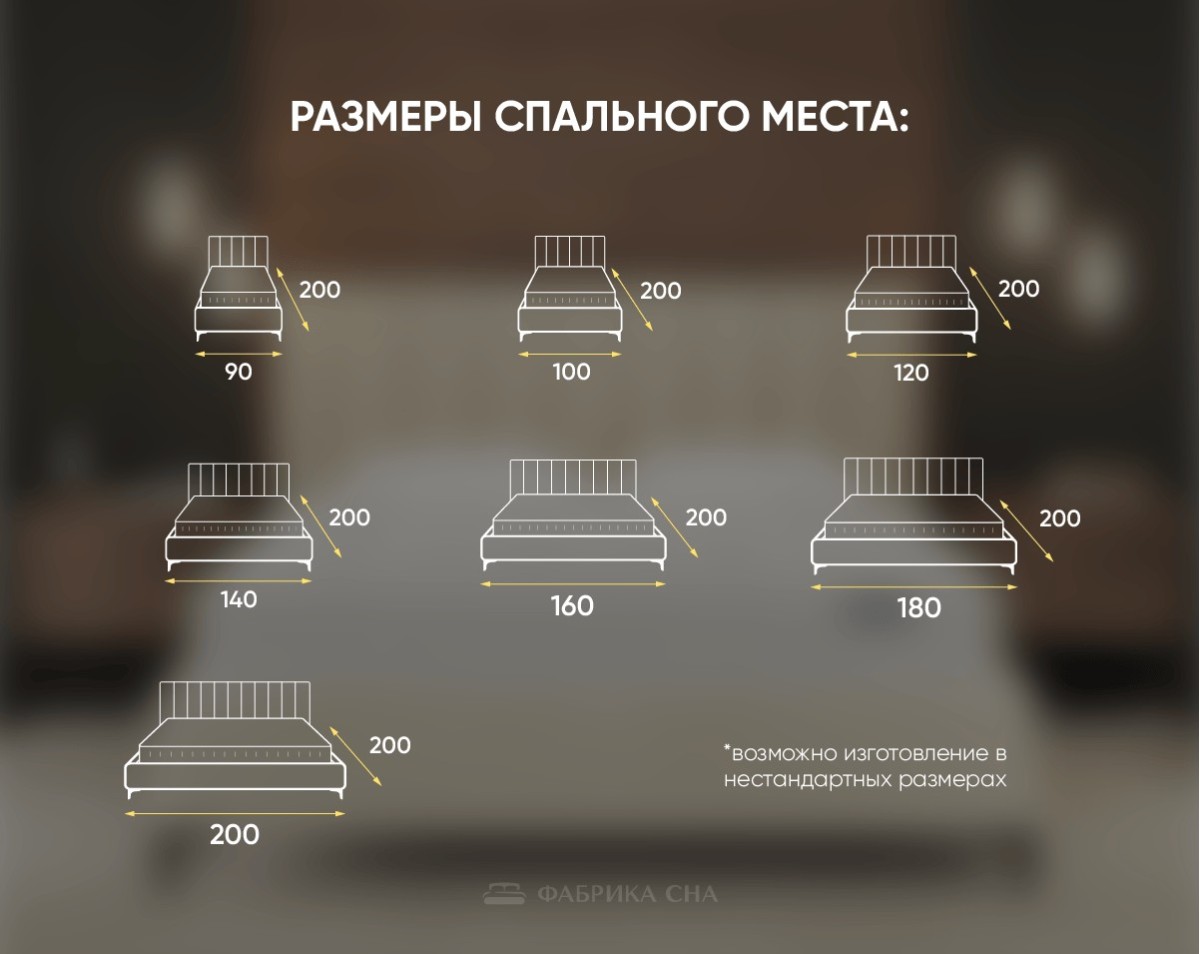 Кровать Фабрика сна Эмилия 90х200