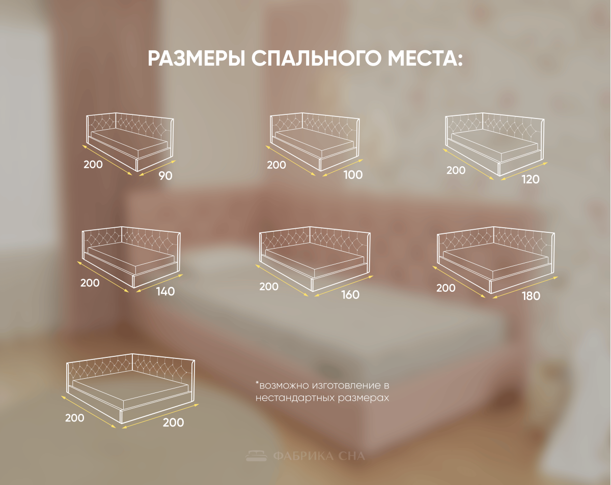 Кровать Фабрика сна Юнис 140х200