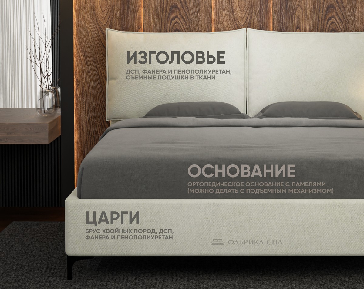 Кровать Фабрика сна Лорин ПМ 120х200