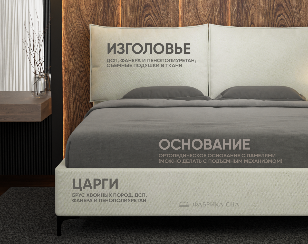 Кровать Фабрика сна Лорин 120х200