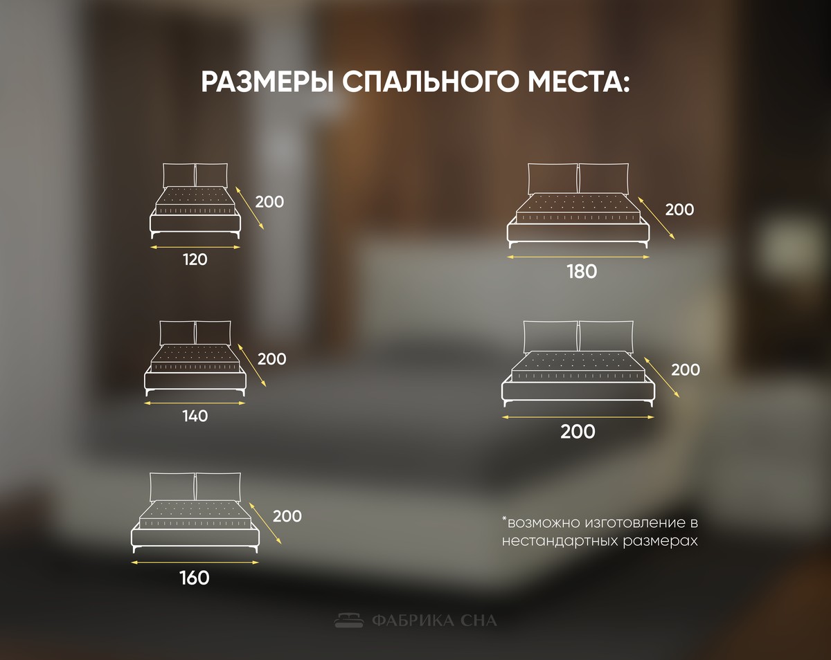 Кровать Фабрика сна Лорин ПМ 120х200