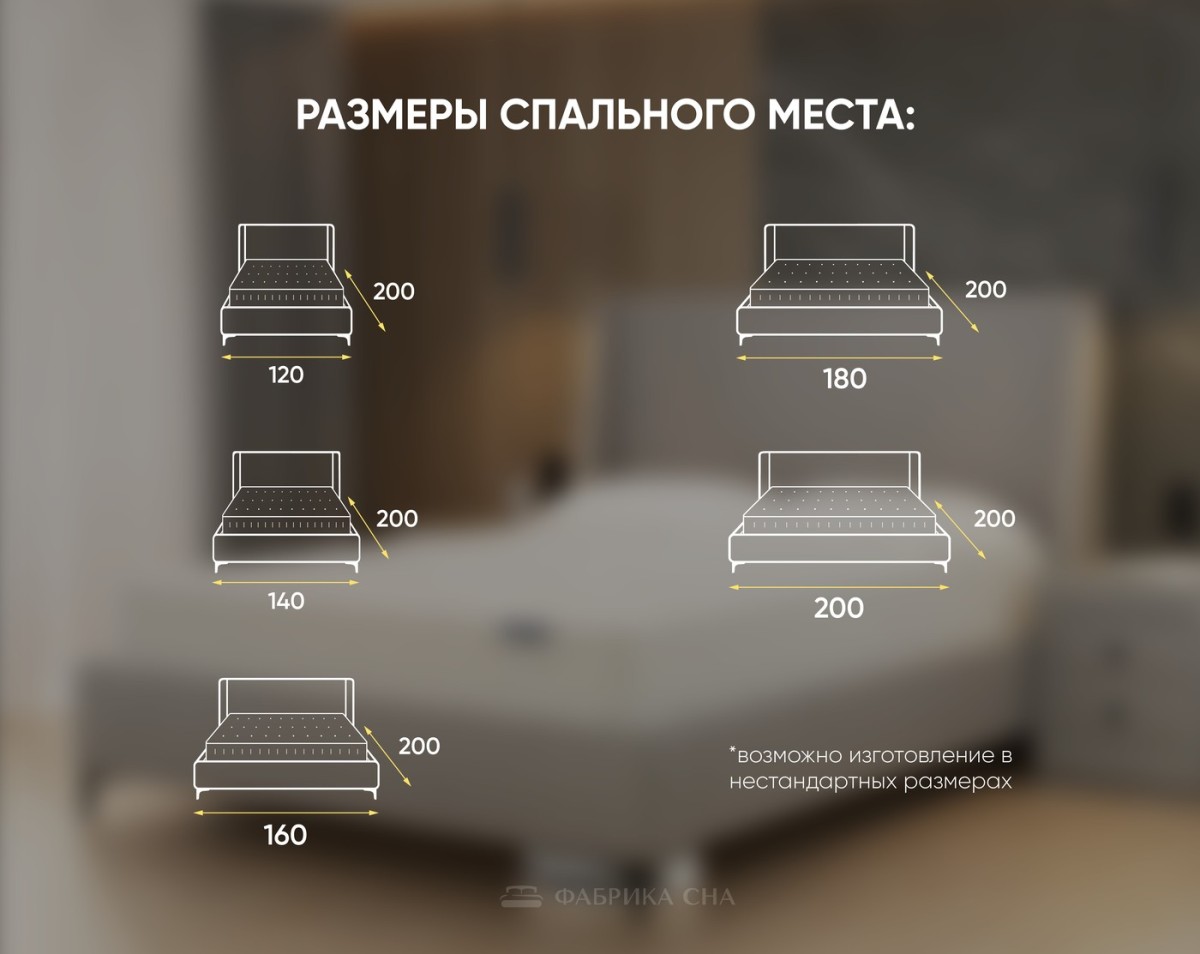 Кровать Фабрика сна Марейн ПМ 120х200