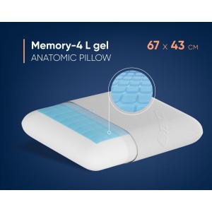 Анатомическая подушка Memory-4 L gel