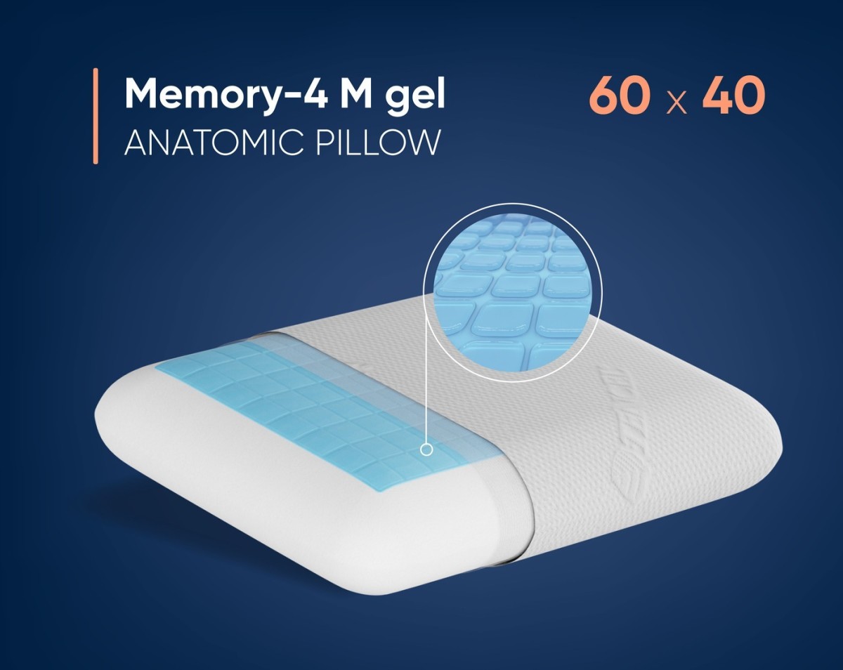 Анатомическая подушка Фабрика сна Memory-4 M gel